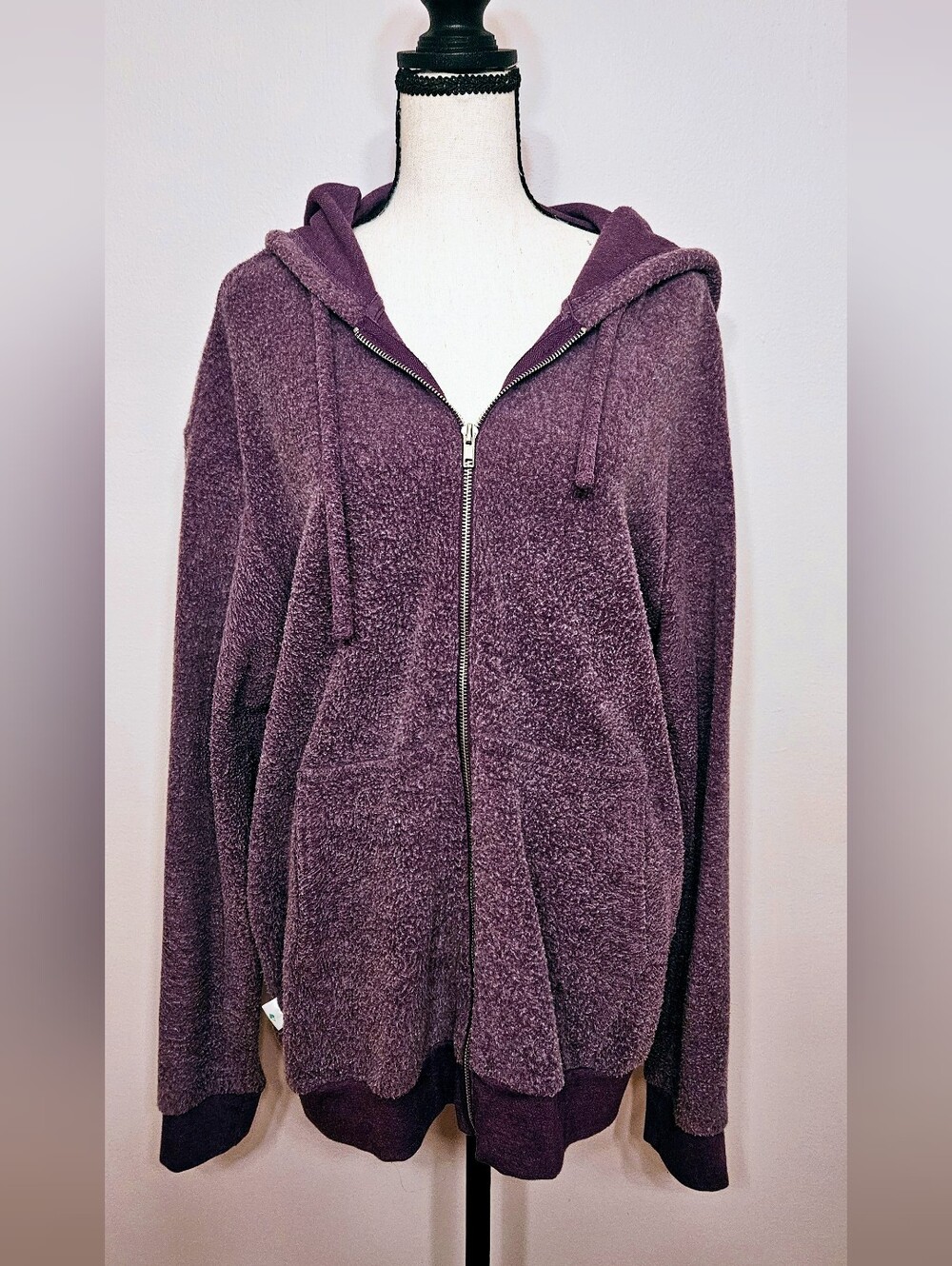 Soft Serve Purple Cloud Collection Full Zip Hoodie, size XL